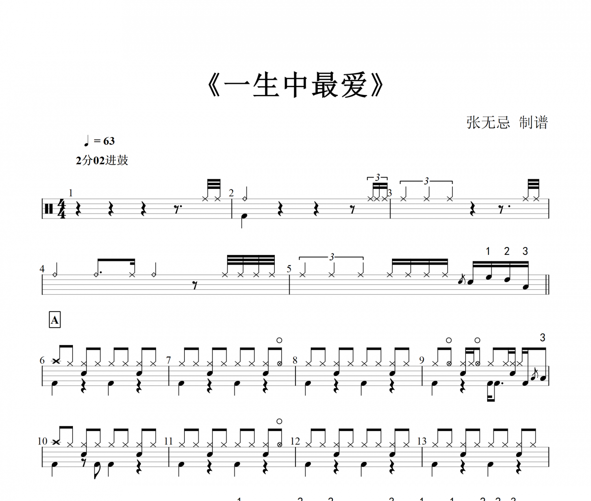 譚詠麟 一生中最愛架子鼓譜爵士鼓譜