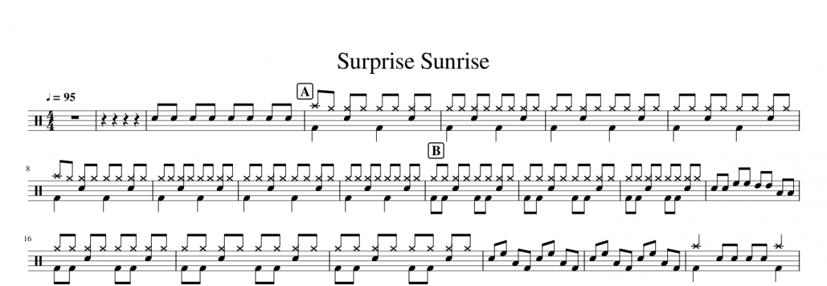Marcelo Bach-Surprise Sunrise架子鼓|爵士鼓|鼓譜+動態(tài)鼓譜視頻