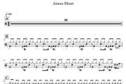 You Are Beautiful鼓谱 James Blunt-You Are Beautiful架子鼓|爵士鼓|鼓谱