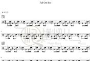 Dance 鼓谱 Fall Out Boy-Dance爵士鼓谱