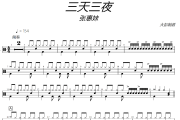 三天三夜鼓譜 張惠妹-三天三夜士鼓譜+動態(tài)視頻 大彭制譜