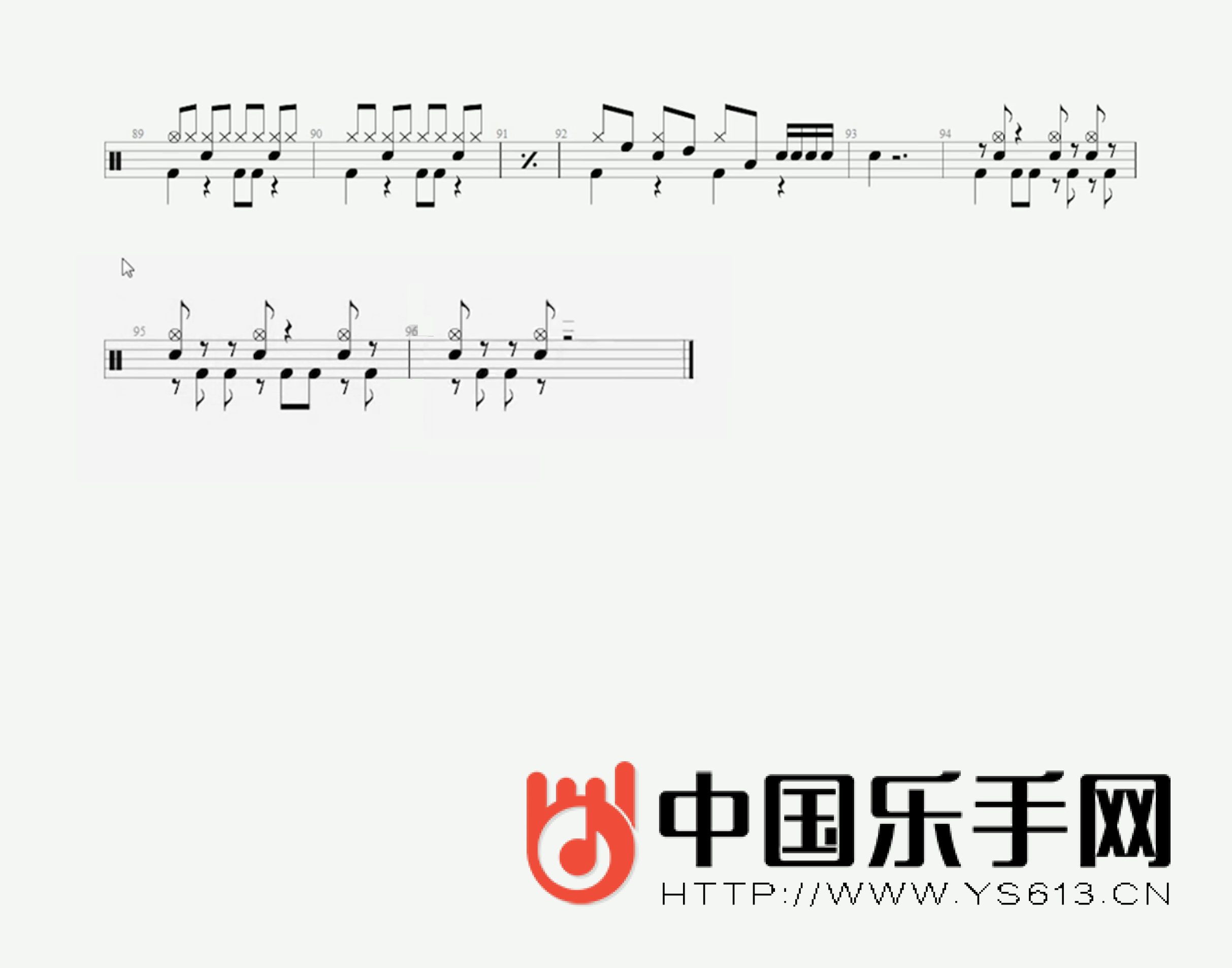 灌篮高手主题曲-想大声说我喜欢你 架子鼓/爵士鼓 鼓谱
