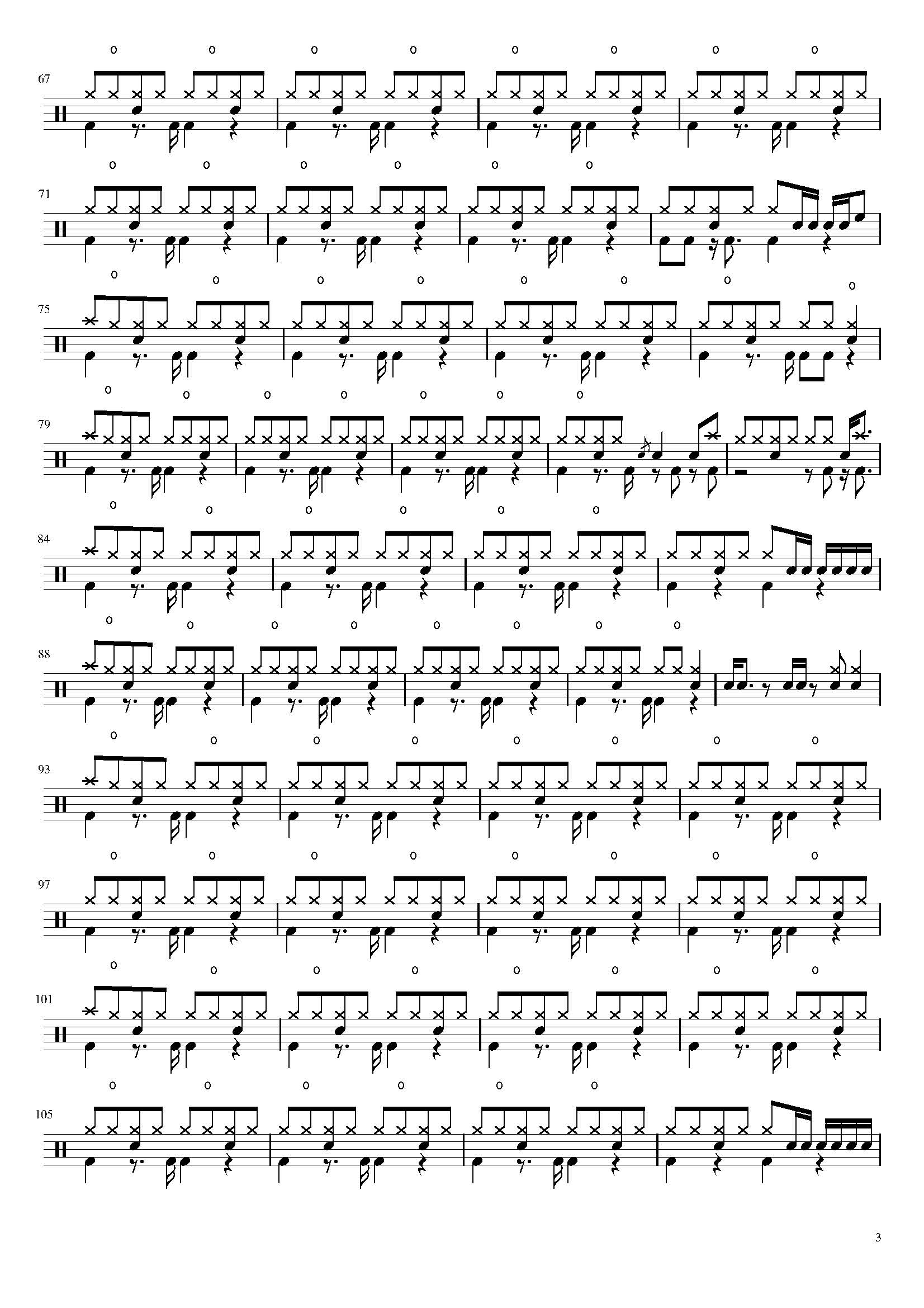 Stay With Me鼓谱 松原美纪《Stay With Me》架子鼓|爵士鼓|鼓谱