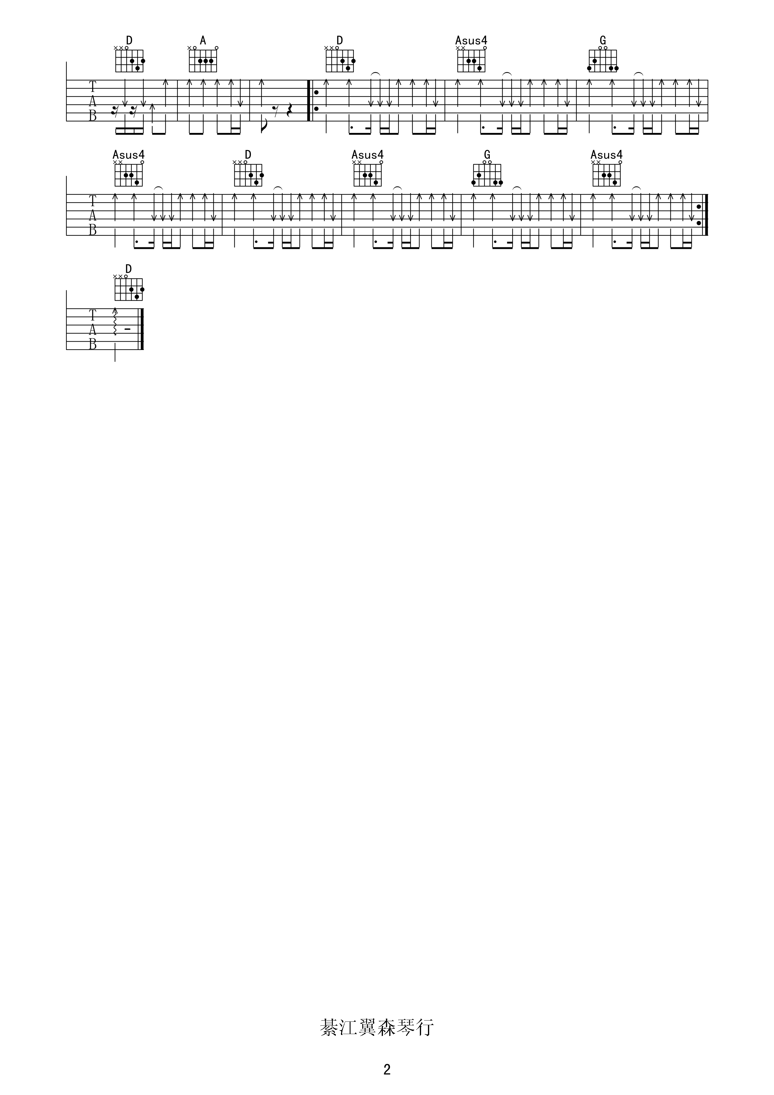 Taylor Swift Jump then fall吉他谱六线谱D调