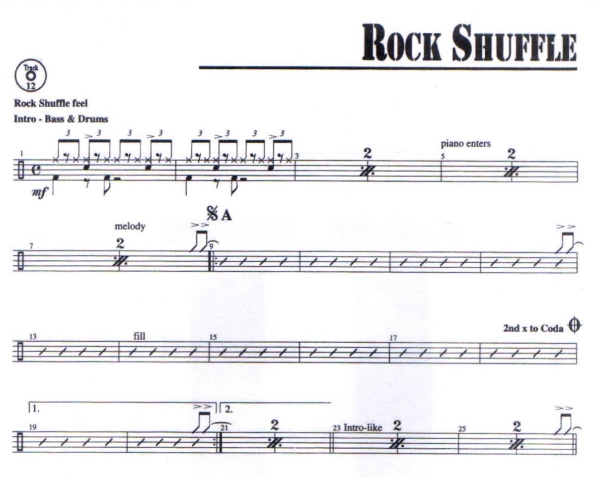 rock shuffle鼓谱 dave weckl《rock shuffle》架子鼓|爵士鼓|鼓谱