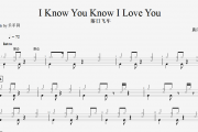 落日飞车 I Know You Know I Love You架子鼓谱爵士鼓曲谱