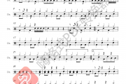 动漫歌曲 好想大声说爱你(君が好きだと叫びたい)架子鼓谱