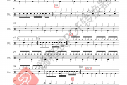 儿童架子鼓《稍息立正站好》架子鼓谱爵士鼓曲谱