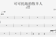 王琪  可可托海的牧羊人架子鼓谱(简化版)  【高清谱】