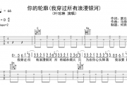 叶琼琳《你的轮廓》吉他谱D调弹唱谱