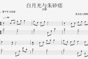 大籽-白月光与朱砂痣钢琴谱+动态钢琴谱