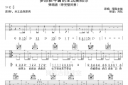 隔壁老樊-多想在平庸的生活拥抱你吉他谱C调六线谱