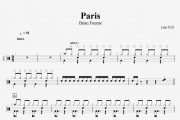 Paris鼓谱 Brian Fuente-Paris (oh La La)架子鼓谱+动态鼓谱