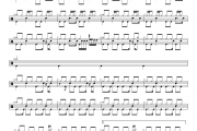 游戏歌曲 魂斗罗第一关架子鼓谱爵士鼓曲谱