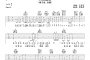 虎二-可惜我追不回时间吉他谱六线谱C调