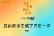 爱你就像习惯了叹息一样吉他谱 棱镜六线谱