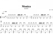 Monica架子鼓谱 张国荣-Monica鼓谱+无鼓伴奏