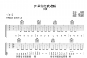 如果你把我灌醉吉他谱 任夏-如果你把我灌醉C调弹唱谱