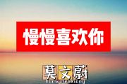 莫文蔚-慢慢喜欢你简谱G调