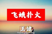 王健-飞蛾扑火简谱C调
