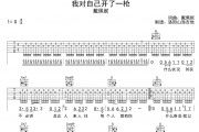 佛跳墙《我对自己开了一枪》吉他谱六线谱G调