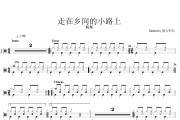 杨烁-走在乡间的小路上（原汁鼓点）架子鼓谱爵士鼓谱