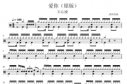 爱你鼓谱 王心凌-爱你（原版）架子鼓谱