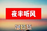 阿悠悠-夜半听风简谱F调+动态简谱