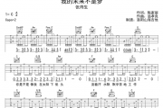 张雨生《我的未来不是梦》吉他谱弹唱谱