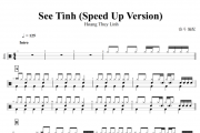 Hoang Thuy Linh-See Tình (Speed Up Version) 架子鼓谱+动态鼓谱