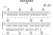 王琪《我是你的格桑花》吉他谱六线谱G调