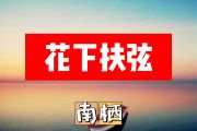 花下扶弦简谱 南栖《花下扶弦》简谱+动态简谱视频