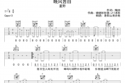 晚风告白吉他谱 星野-晚风告白C调吉他高清谱