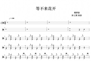 等不来花开鼓谱 傅梦彤《等不来花开》架子鼓|爵士鼓|鼓谱+动态视频