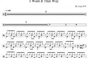 I Want It That Way鼓谱 Backstreet Boys-I Want It That Way架子鼓谱