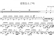 爱情怎么了吗鼓谱 卢广仲《爱情怎么了吗》架子鼓|爵士鼓|鼓谱