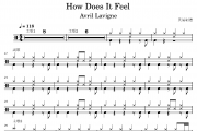 How Does It Feel鼓谱 Avril Lavigne《How Does It Feel》架子鼓|爵士鼓|鼓谱