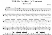 Wollt Ihr Das Bett In Flammen鼓谱 Rammstein《Wollt Ihr Das Bett