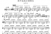 五月天《你不是真正的快乐》架子鼓|爵士鼓|鼓谱