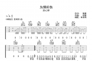 庄心妍《为情所伤》六线谱G调吉他谱