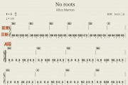No roots贝斯谱 Alice Merton《No roots》四线谱|贝斯谱