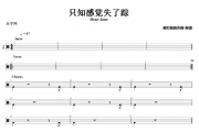 只知感觉失了踪鼓谱 Dear Jane《只知感觉失了踪》架子鼓|爵士鼓|鼓谱