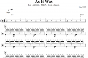 As It Was鼓谱 Kid Harpoon、PREP、Tyler Johnson-As It Was架子鼓谱+动态视