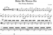 Make Me Wanna Die鼓谱 The Pretty Reckless《Make Me Wanna Die》架子