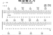眼望着北方吉他谱 张玮玮《眼望着北方》六线谱D调吉他谱