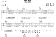定西吉他谱 李志《定西》六线谱C调吉他谱