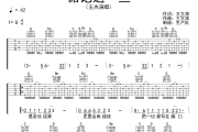 惦记这一些吉他谱 王杰《惦记这一些》六线谱G调吉他谱