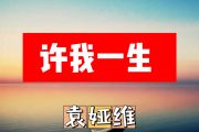 许我一生简谱 袁娅维《许我一生》简谱+动态视频