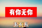有你无你简谱 毛不易《有你无你》简谱+动态视频
