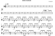 idontwanabeyouanymore鼓谱 Bille Eillish《idontwanabeyouanymore》